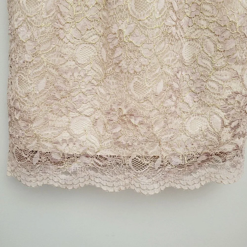 Anthropologie BHLDN Jenny Yoo Beckett Floral Lace Sheath Dress Women's Size 0